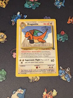 Pokemon Card Dragonite #5 First Movie Stamped Black Star Promo WOTC - (MP) - Image 1
