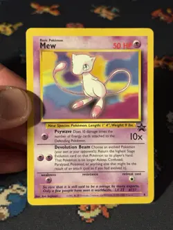 Pokemon Card Mew #8 Non Holo Black Star Promo WOTC - (NM-) - Image 2