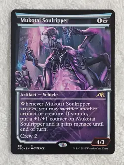 MTG Mukotai Soulripper (Showcase) #381 Kamigawa Neon Dynasty Magic Card Rare NM - Image 2