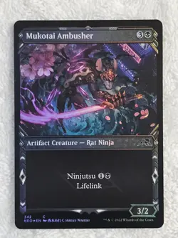 MTG Mukotai Ambusher (Showcase FOIL) #342 Kamigawa Neon Dynasty Card NM - Image 2