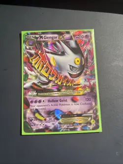 Pokemon TCG Mega Gengar EX XY166 Black Star Promo Shiny Holo Rare Card - Image 1