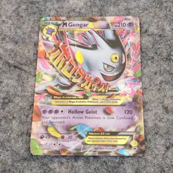 Pokemon TCG Mega Gengar EX XY166 Black Star Promo Shiny Holo Rare Card - Image 1