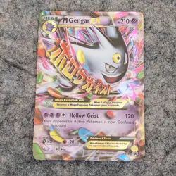 Pokemon TCG Mega Gengar EX XY166 Black Star Promo Shiny Holo Rare Card - Image 2