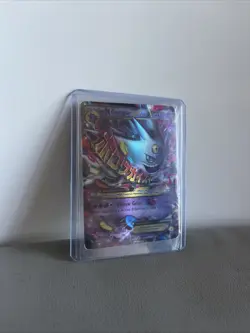 Pokemon TCG Mega Gengar EX XY166 Black Star Promo Shiny Holo Rare Card - Image 1