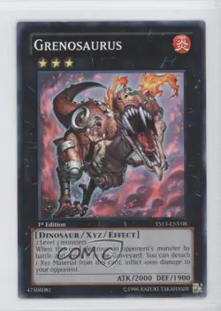 Grenosaurus 1st Ed. YuGiOh Starter Deck 13 Super Starter: Power-Up gl9 - Image 1