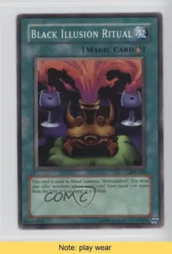 Black Illusion Ritual Unlimited YuGiOh Starter Deck Pegasus #SDP-038 READ 2u3 - Image 1