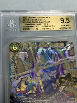 Dragon Ball Super Card Game 2022 World Championship on BGS 9.5 Top 8 Limited - Image 2