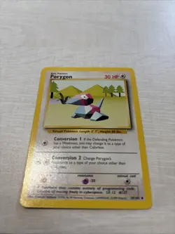 Pokemon TCG Porygon Card 39/102 Base Set Regular - Image 1