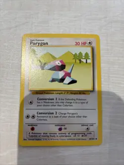 Pokemon TCG Porygon Card 39/102 Base Set Regular - Image 2