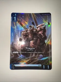 Tragos ST02-009 C+ Gundam TCG Card Game Wings of Advance English CCG Alt Art - Image 1
