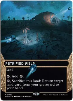 MTG Edge Of Eternities: Stellar Sights Petrified Field Borderless (Mythic) - Image 1