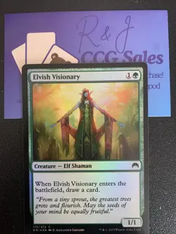 Elvish Visionary FOIL - Origins (Magic/mtg) Common - Image 1