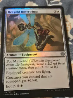 Hexgold Hoverwings FOIL Mtg Phyrexia All Will Be One MTG Magic - Image 2