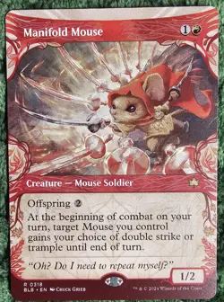 ✨Manifold Mouse✨ MTG | Bloomburrow | Showcase | NM/M | R 0318 - Image 1