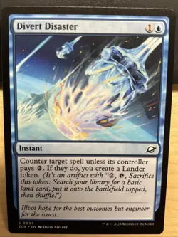 MTG Edge of Eternities 0055 Divert Disaster Instant COMMON - Image 1