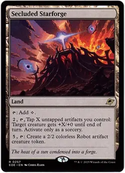 MTG Edge Of Eternities Secluded Starforge (Rare) - Image 1