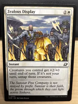 MTG Edge of Eternities 0045 Zealous Display Instant COMMON - Image 1