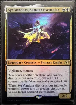 MTG Edge Of Eternities Syr Vondam, Sunstar Exemplar Foil (Rare) - Image 1