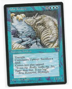 Magic the Gathering ~ MTG ~ 1x Polar Kraken ~ ICE AGE ~ MP - Image 1