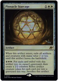 MTG Edge Of Eternities Pinnacle Starcage Foil (Rare) - Image 2