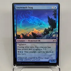 MTG Snowmelt Stag FOIL Tarkir Dragonstorm (C) TDM 0057 - Image 1