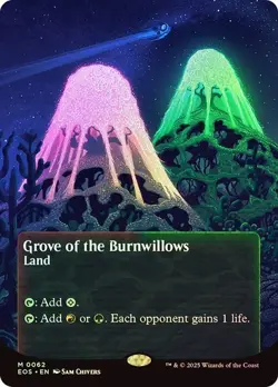 MTG - Grove of the Burnwillows - Foil - Stellar Sights - Edge of Eternities - Image 1