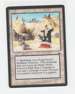 Magic the Gathering ~ MTG ~ 1x Sorrow's Path ~ MP ~ THE DARK - Image 1