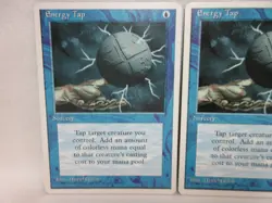 ENERGY TAP X3 MAGIC THE GATHERING 4TH EDITION 1995 VTG MTG CARD #449 - Image 3