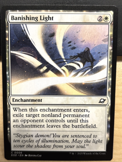 MTG Edge of Eternities 0006 Banishing Light Enchantment COMMON - Image 1