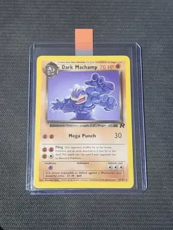 Pokemon Team Rocket "Dark Machamp" 27/82 / Regular Rare / Moderately Played - Image 3