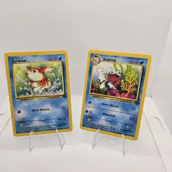 1999 Pokemon Goldeen 1st Edition Jungle Set 53/64 Seaking 46/64 - Image 1