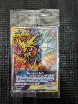 SM210 Pokemon Black Star Promo Moltres Zapdos Articuno Tag Team GX Sealed - Image 1