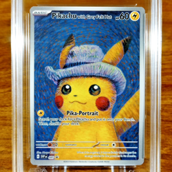 Pokemon Black Star Promo Van Gogh Pikachu With Grey Felt Hat 085 AGS Mint+ 9.5 - Image 2