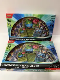 Pokemon TGC: 2- Venusaur ex and Blastoise ex Premium Collection GameStop Ex - Image 1