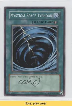 Mystical Space Typhoon Unlimited YuGiOh Starter Deck Pegasus #SDP-032 READ 1a1 - Image 1
