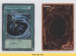 Mystical Space Typhoon Unlimited YuGiOh Starter Deck Pegasus #SDP-032 READ 1a1 - Image 3