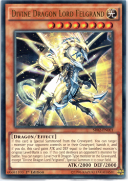 Divine Dragon Lord Felgrand - SR02-EN001 - Ultra Rare 1st Edition Yugioh - Image 1