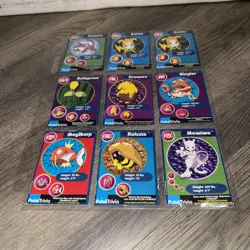 PokeTriva Mewtwo Strikes Back Burger King Pokemon Card Lot Of 9 Vintage - Image 1