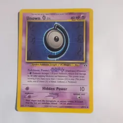 Pokemon - Unown [D] 47/75 Neo Discovery Unlimited Uncommon Card WOTC 2001 - Image 1