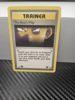 POKEMON CARD THE BOSS'S WAY 73/82 TRAINER 1ST EDITION TEAM ROCKET - Image 1