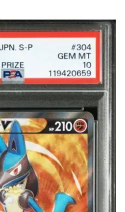 PSA 10 Lucario V Promo 304/S-P Sword Shield 2022 Pokemon Card Japanese - Image 4