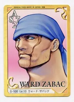 ZABAC G-100 ZELL G-106 Final Fantasy 8 VIII Triple Triad Card Bandai Japanese - Image 3