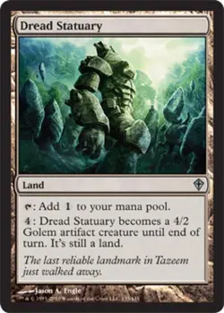 Dread Statuary -Foil Medium Play MTG Worldwake - Image 1