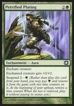 Petrified Plating -Foil Medium Play MTG Futuresight - Image 1