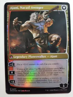 Ajani Nacatl Pariah/Ajani Nacatl Avenger Foil MH3 NM ENG MTG - Image 2