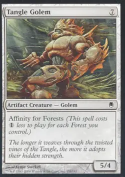 Tangle Golem -Foil Medium Play MTG Darksteel - Image 1