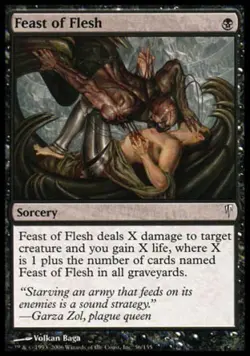 Feast of Flesh -Foil Medium Play MTG Coldsnap - Image 1