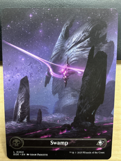 MTG Edge of Eternities 0264 Land Swamp LAND Borderless Full Art - Image 1
