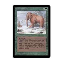 WOTC MtG Beta War Mammoth (C) EX - Image 1