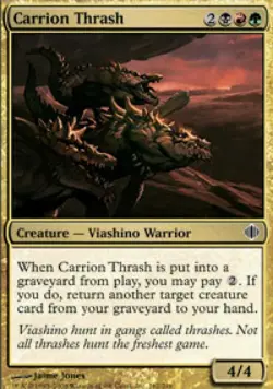 Carrion Thrash -Foil Medium Play MTG Shards of Alara - Image 1